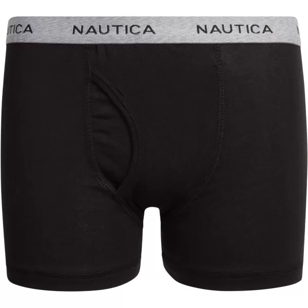 Nautica Boys Underwear  6 Pack Stretch Cotton Boxer Briefs Size MXLNavy PrintGreyBlack