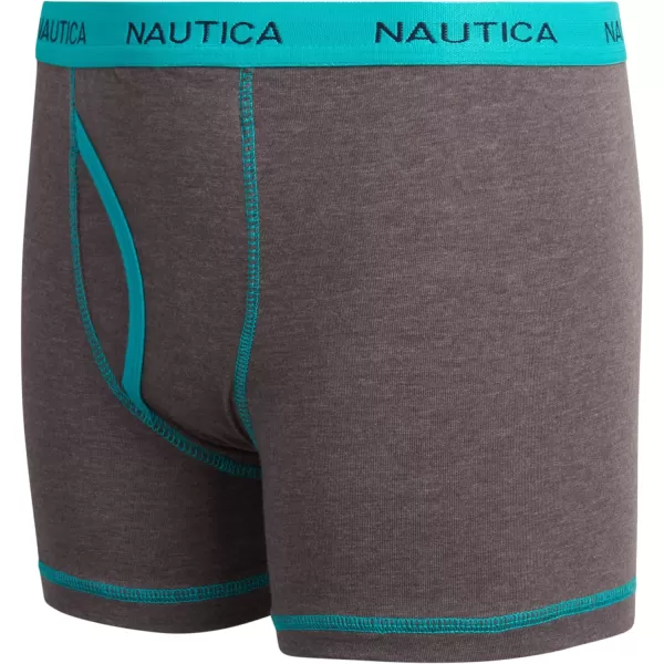 Nautica Boys Underwear  6 Pack Stretch Cotton Boxer Briefs Size MXLNavy PrintGreyBlack