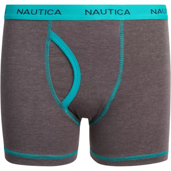 Nautica Boys Underwear  6 Pack Stretch Cotton Boxer Briefs Size MXLNavy PrintGreyBlack