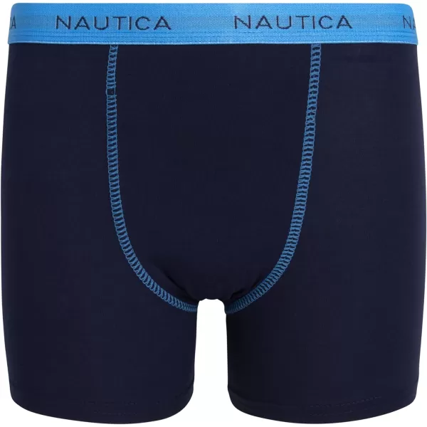 Nautica Boys Underwear  Performance Boxer Briefs 3 PackBlock LogoBlueNavy