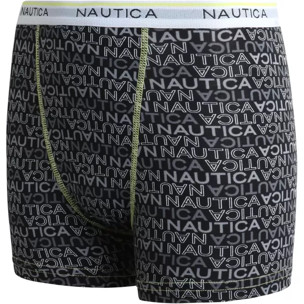 Nautica Boys Underwear  Performance Boxer Briefs 3 PackCarbon Logo Carbon ZeroAsphalt