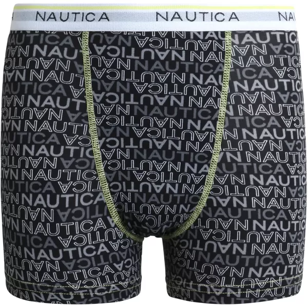 Nautica Boys Underwear  Performance Boxer Briefs 3 PackCarbon Logo Carbon ZeroAsphalt