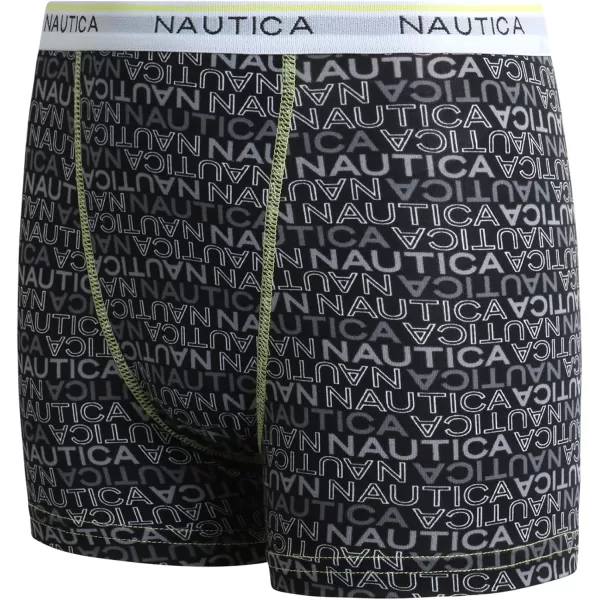 Nautica Boys Underwear  Performance Boxer Briefs 6 PackCarbon Logo Carbon ZeroAsphalt