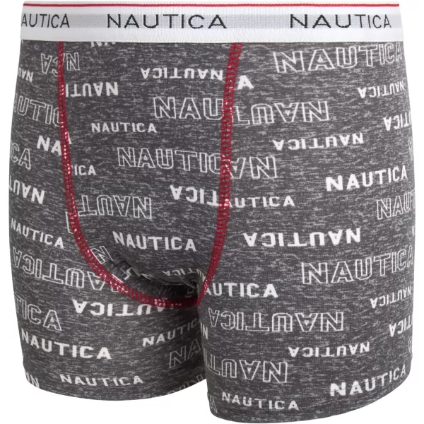 Nautica Boys Underwear  Performance Boxer Briefs 6 PackGreyCherryBlack