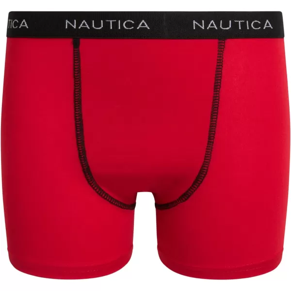 Nautica Boys Underwear  Performance Boxer Briefs 6 PackGreyCherryBlack