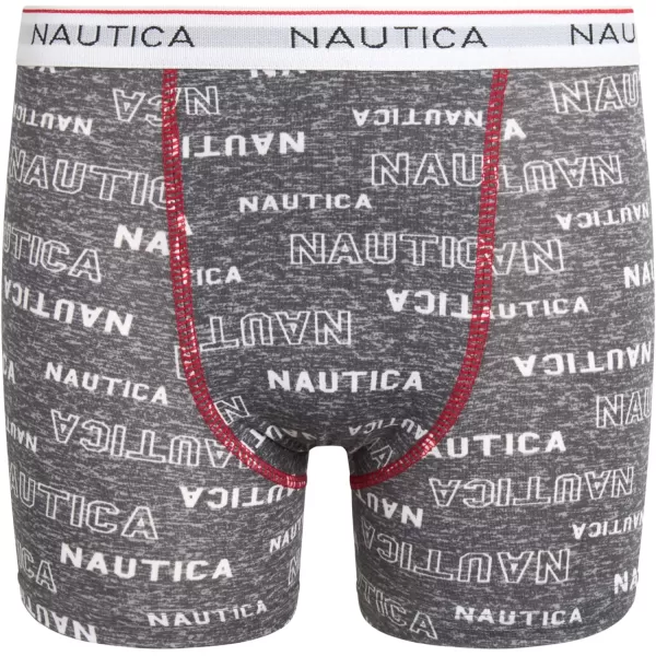 Nautica Boys Underwear  Performance Boxer Briefs 6 PackGreyCherryBlack