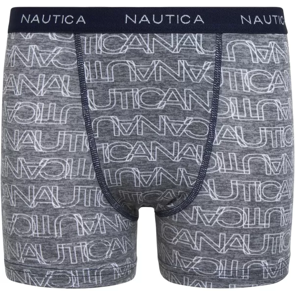 Nautica Boys Underwear  Performance Boxer Briefs 6 PackWhite LogoNocturnal NavyCobalt