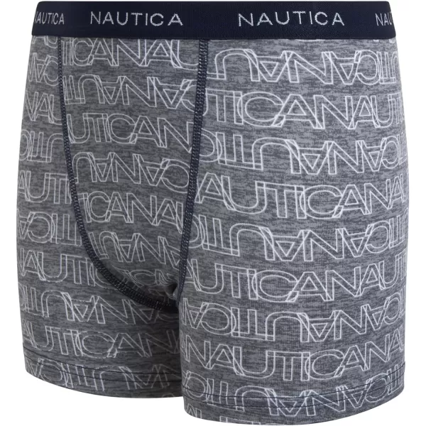 Nautica Boys Underwear  Performance Boxer Briefs 6 PackWhite LogoNocturnal NavyCobalt