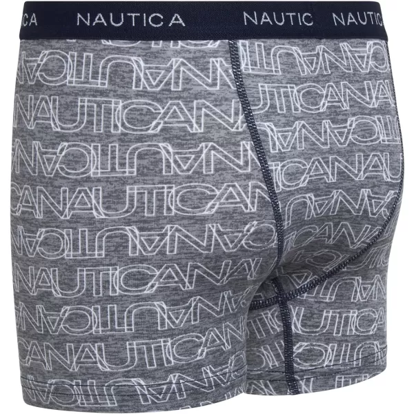 Nautica Boys Underwear  Performance Boxer Briefs 6 PackWhite LogoNocturnal NavyCobalt