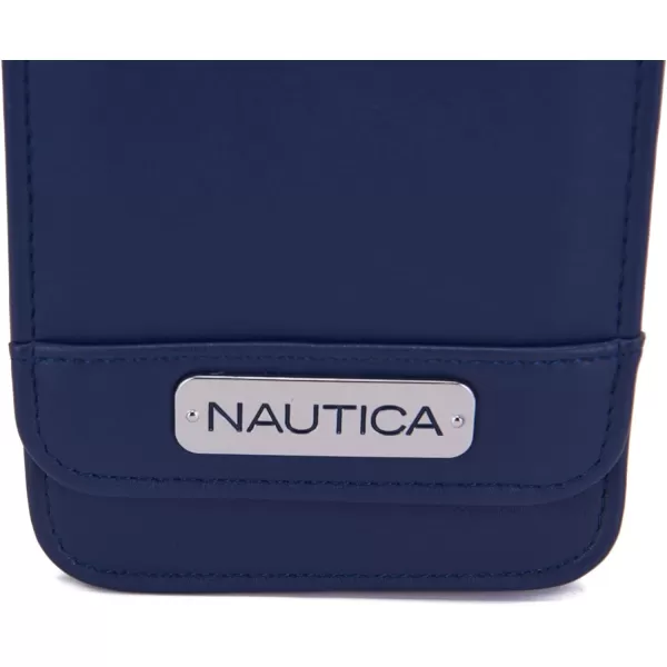 Nautica Catalina Vegan Leather RFID Womens Crossbody Cell Phone Purse Holder WalletIndigo