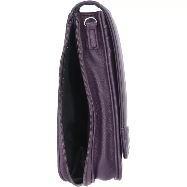 Nautica Catalina Vegan Leather RFID Womens Crossbody Cell Phone Purse Holder WalletPurple