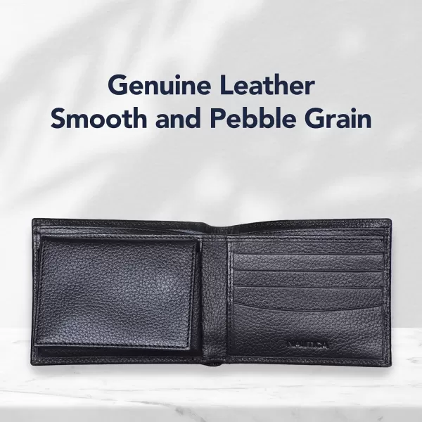 Nautica Classic JClass Leather Bifold WalletNautica Classic Jclass Leather Bifold Wallet Black