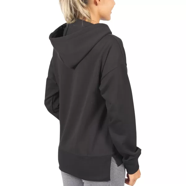 Nautica Competition Womens Athletic Active Basic Essential Pullover Sweatshirt Hoodie Ultra Soft Fleece With PocketsBlack 2