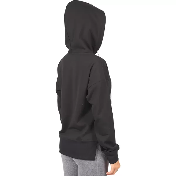 Nautica Competition Womens Athletic Active Basic Essential Pullover Sweatshirt Hoodie Ultra Soft Fleece With PocketsBlack 2