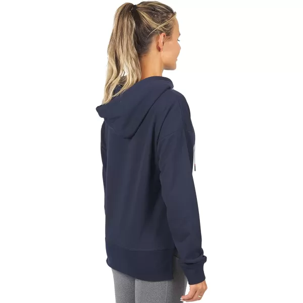 Nautica Competition Womens Athletic Active Basic Essential Pullover Sweatshirt Hoodie Ultra Soft Fleece With PocketsNavy 2