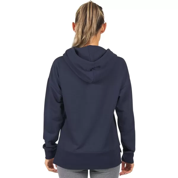 Nautica Competition Womens Athletic Active Basic Essential Pullover Sweatshirt Hoodie Ultra Soft Fleece With PocketsNavy 2