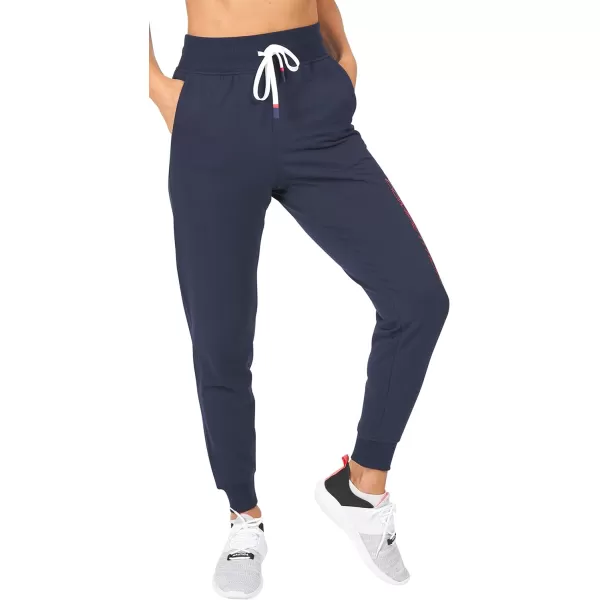 Nautica Competition Womens Joggers Athletic Active Basic Essential Running Ultra Soft Fleece Relax Fit Lounge SweatpantsNavy 2