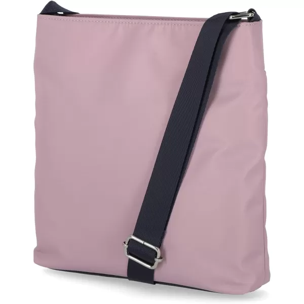 Nautica Diver Nylon Small Womens Crossbody Bag Purse with Adjustable Shoulder StrapLilac Rose