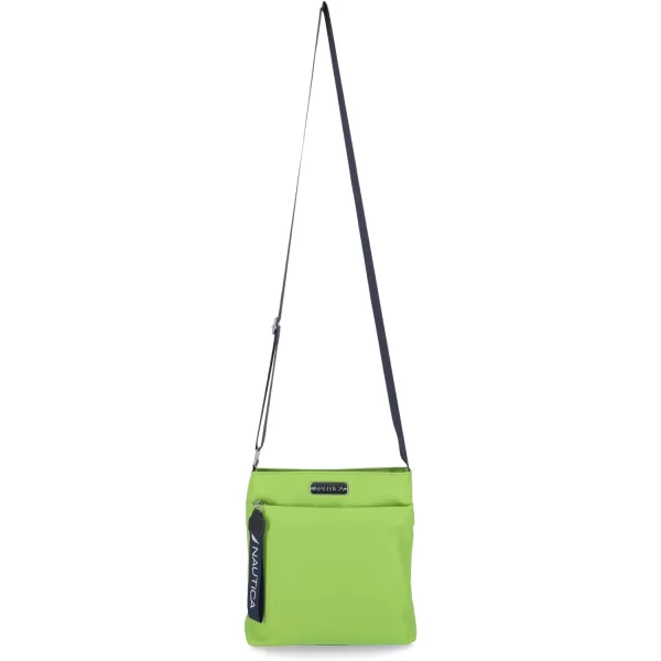 Nautica Diver Nylon Small Womens Crossbody Bag Purse with Adjustable Shoulder StrapLime