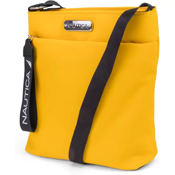 Nautica Diver Nylon Small Womens Crossbody Bag Purse with Adjustable Shoulder StrapSunny Yellow