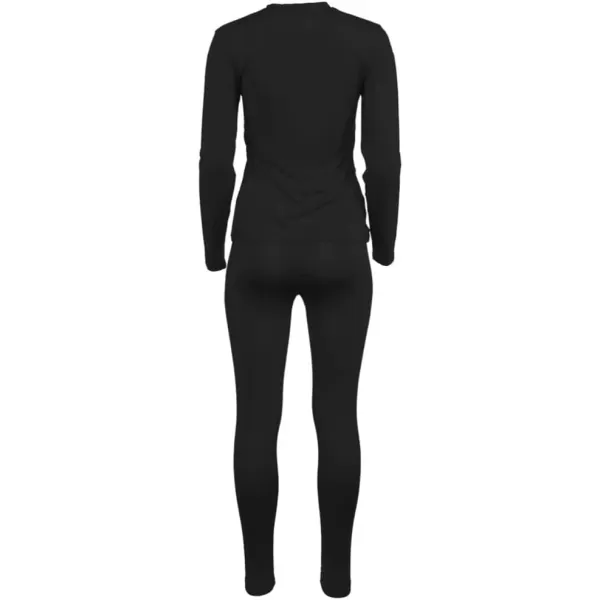 Nautica Girls Base Layer Top  Bottom Long Johns Thermal Underwear SetBlack