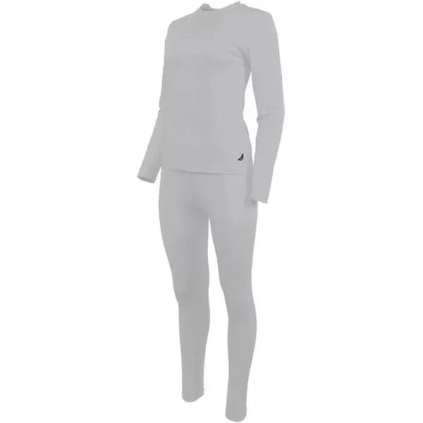 Nautica Girls Base Layer Top  Bottom Long Johns Thermal Underwear SetGrey