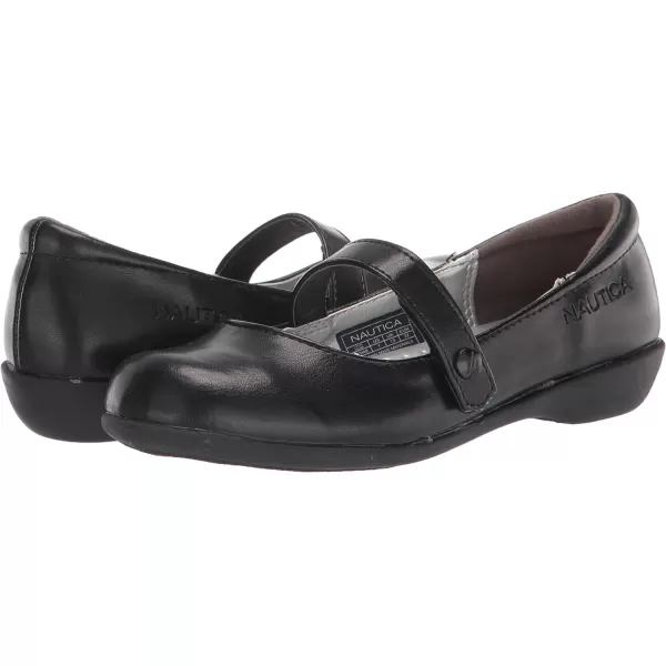 Nautica Girls Classic Mary Jane Oxford School Shoe  Perfect for Toddlers Little Kids and Big KidsBlack Doane