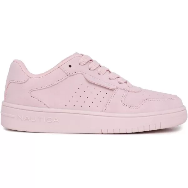 Nautica Girls Court Sneakers Stylish LowTop LaceUp and SlipOn Tennis Shoes in Big amp Little Kid SizesBlush Tonal