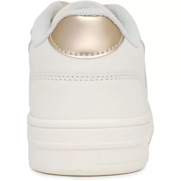 Nautica Girls Court Sneakers Stylish LowTop LaceUp and SlipOn Tennis Shoes in Big amp Little Kid SizesBone Pale Gold