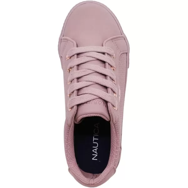 Nautica Girls Court Sneakers Stylish LowTop LaceUp and SlipOn Tennis Shoes in Big amp Little Kid SizesDark Mauve