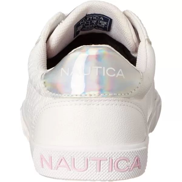 Nautica Girls Court Sneakers Stylish LowTop LaceUp and SlipOn Tennis Shoes in Big amp Little Kid SizesDulciewhite