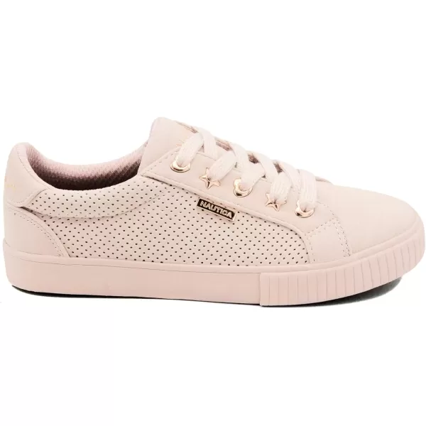 Nautica Girls Court Sneakers Stylish LowTop LaceUp and SlipOn Tennis Shoes in Big amp Little Kid SizesMineral Pink