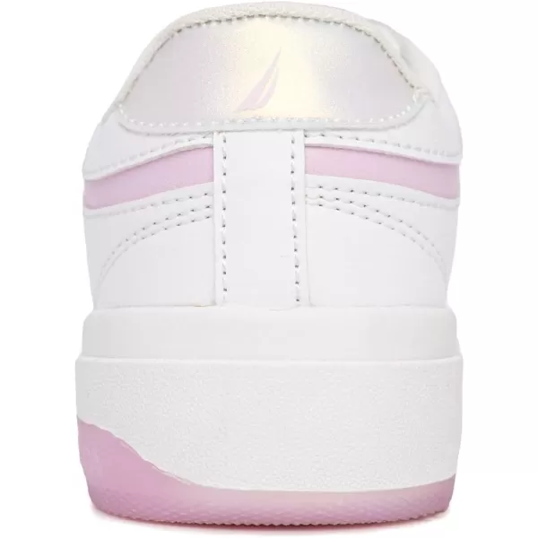 Nautica Girls Fashion Shoe  Trendy LowTop Tennis Sneakers with Stylish Fashion Blend for Big  Little Kids LaceUp and SlipOnBlush Pearlplatform