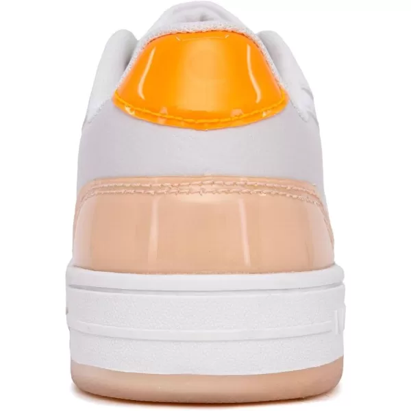 Nautica Girls Fashion Shoe  Trendy LowTop Tennis Sneakers with Stylish Fashion Blend for Big  Little Kids LaceUp and SlipOnBone Neon Orange