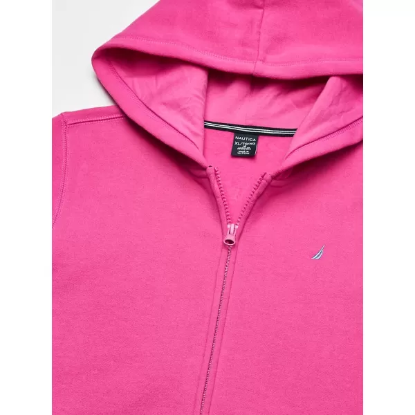 Nautica Girls Fleece FullZip Hoodie SweatshirtRose