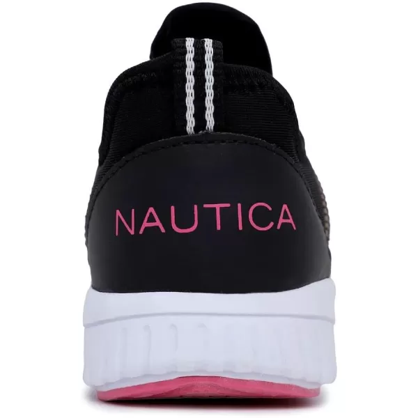 Nautica Girls Kids Sneakers Athletic Fashion LaceUp Tennis Sports Running ShoesBig Kid Little Kid ToddlerBlack Clear Pink