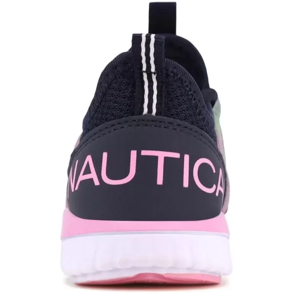 Nautica Girls Kids Sneakers Athletic Fashion LaceUp Tennis Sports Running ShoesBig Kid Little Kid ToddlerParks Navy Bright Tie Dye