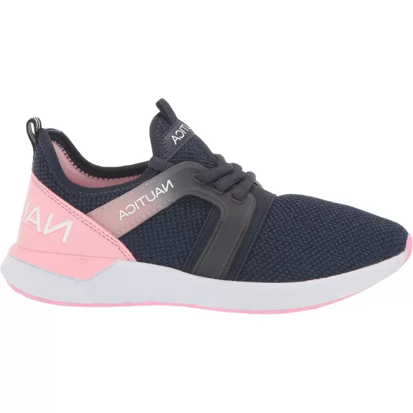 Nautica Girls Kids Sneakers Athletic Fashion LaceUp Tennis Sports Running ShoesBig Kid Little Kid ToddlerParks Youth Navy Peony