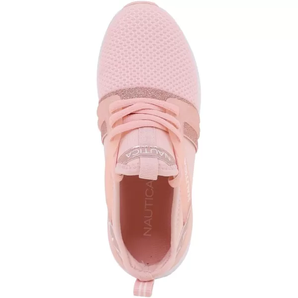 Nautica Girls Kids Sneakers Athletic Fashion LaceUp Tennis Sports Running ShoesBig Kid Little Kid ToddlerParks Youth Rose Gold Pink