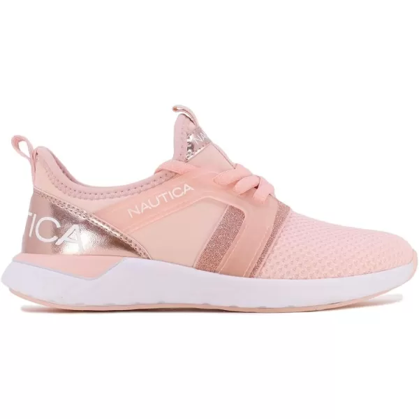 Nautica Girls Kids Sneakers Athletic Fashion LaceUp Tennis Sports Running ShoesBig Kid Little Kid ToddlerParks Youth Rose Gold Pink