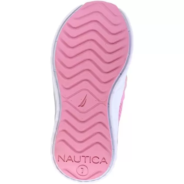 Nautica Girls Kids Sneakers Athletic Fashion LaceUp Tennis Sports Running ShoesBig Kid Little Kid ToddlerPink Bright Tie Dyeparks