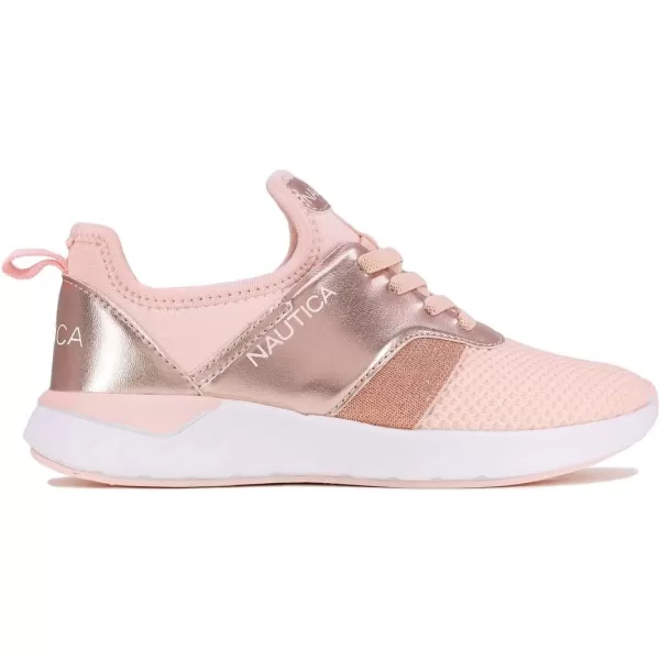 Nautica Girls Kids Sneakers Athletic Fashion LaceUp Tennis Sports Running ShoesBig Kid Little Kid ToddlerPink Rose Goldjuni