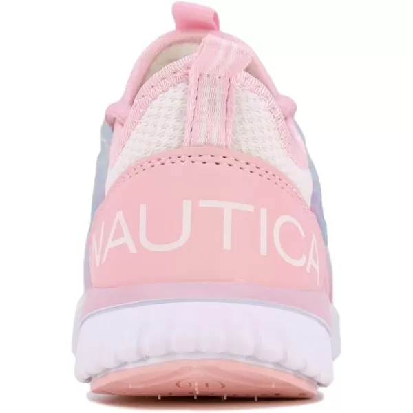 Nautica Girls Kids Sneakers Athletic Fashion LaceUp Tennis Sports Running ShoesBig Kid Little Kid ToddlerPink White Tie Dyeparks