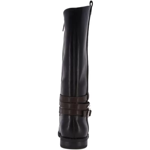 Nautica Girls Knee High Fashion Riding Boots YouthToddlerBig KidsLittle KidsToddlerAdira Black Brown