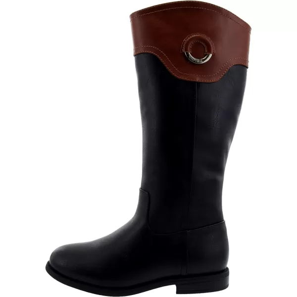 Nautica Girls Knee High Fashion Riding Boots YouthToddlerBig KidsLittle KidsToddlerBlackCognac