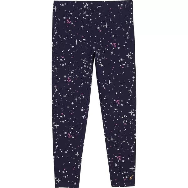 Nautica Girls Leggings Full Length Pullon Stretch Pants with Elastic Waistband amp Logo DetailPeacoat Galaxy