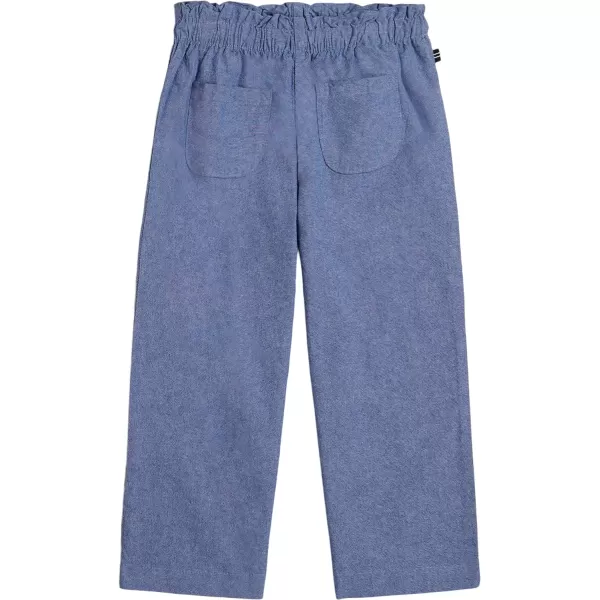 Nautica Girls Lightweight Wide Leg Chambray PantsChambray Wash