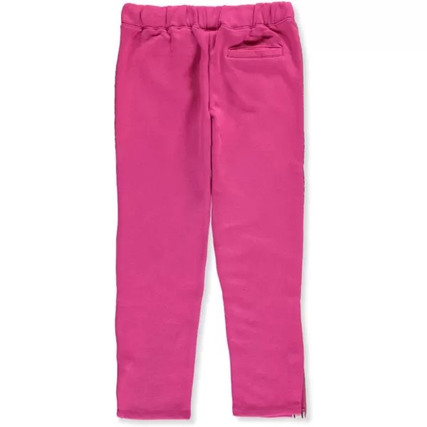 Nautica Girls Logo Sweatpants Fleece Joggers with Ribbed Cuffs  Functional Side PocketsPink 5003