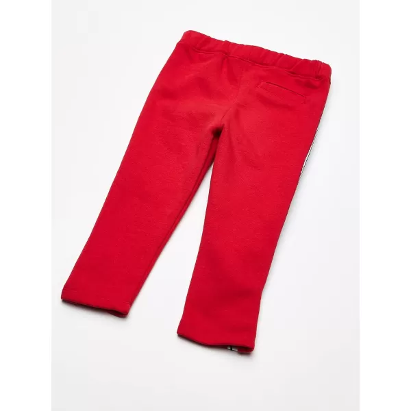 Nautica Girls Logo Sweatpants Fleece Joggers with Ribbed Cuffs  Functional Side PocketsRed 5003