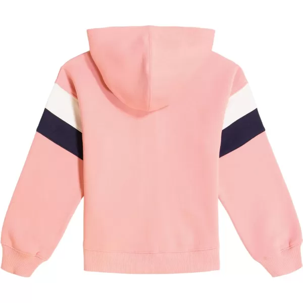 Nautica Girls Logo Sweatshirt Fleece Hoodie With Fullzip Front  PocketsFlamingo Pink